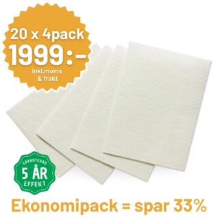 Odor Trap Pads 4-pack – Ekonomipack 20 förpackningar | Antiluktdukar